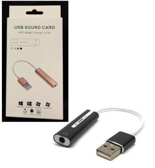 USB to 3.5mm Audio Jack
